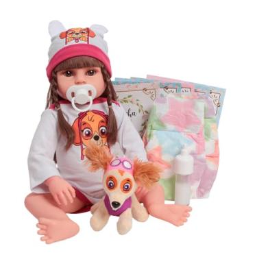 Imagem de Bebê Reborn Corpo de Silicone Menina Realista 46cm + Itens