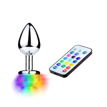 Imagem de Plug Anal com Led Tamanho Médio 13 Cores - SI