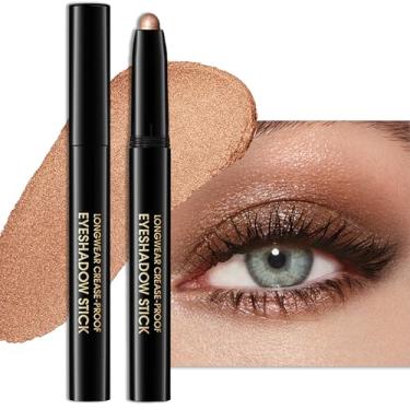Imagem de Erinde Sombra Em Bastão À Prova D'Água, Cremosa De Longa Duração, Vincos, Para Pó, Lápis Cera Edificáveis E Esfumáveis, Vegano Livre Crueldade, 01#