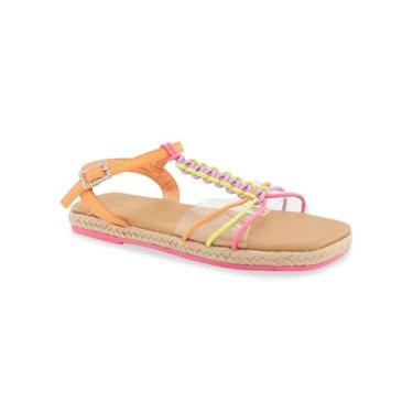 Imagem de BCBG GIRLS Sandália Elle, Neon Multi, 12 Big Kid