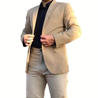 Imagem de Blazer Masculino Slim Alfaiataria Lã Panamá T&C - Elegante e Confortáv
