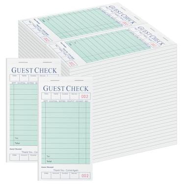 Imagem de XKDOUS Pacote com 20 livros de servidor, blocos de notas de servidor, livros de verificação de convidados para servidores, blocos de notas de garçonete para restaurantes, total de 1000 pedidos