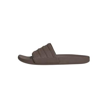 Imagem de adidas Tênis adulto unissex Adilette Comfort Slide, Earth Strata/Earth Strata/Earth Strata, 18 Women/17 Men