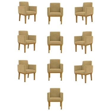 Imagem de Kit 10 Poltronas Reforçada capuccino