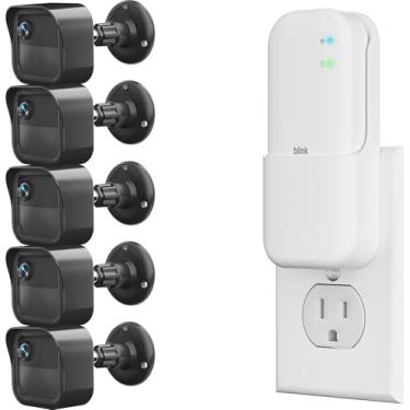 Imagem de Novo suporte de vigilância para câmera externa Blink, pacote com 5 caixas protetoras à prova de intempéries e suporte ajustável de 360 graus para câmera Blink Outdoor 4ª e 3ª geração