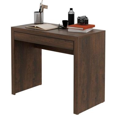 Imagem de Escrivaninha Mesa De Escritório 90 Cm 1 Gaveta Rústico