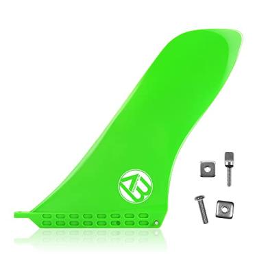 Imagem de Barbatana de 23 cm para surfe e SUP com centro único, sem necessidade de ferramentas, parafuso de aleta de pé para prancha de surfe Longboard (verde2)