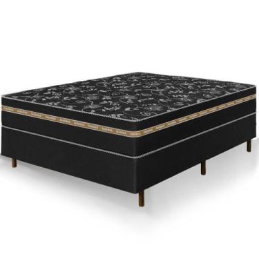 Imagem de Cama Box Casal Colchão Ortho Suport Espuma D33 Ortopédico Pillow Papar