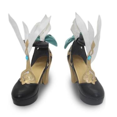 Imagem de COSGOGO Sapatos de cosplay Escoffier, salto alto, dia das bruxas, festa de carnaval, feminino, masculino, cosplay, dramatização, Multi, 35