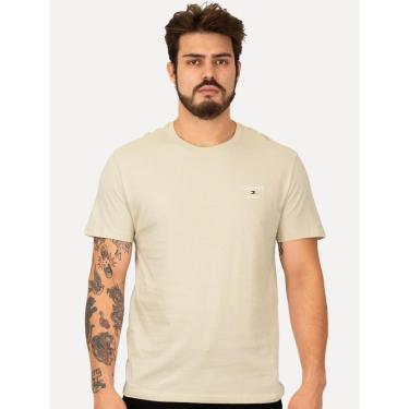 Imagem de Camiseta Tommy Jeans Masculina Regular Corp Chest Areia-Masculino
