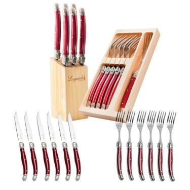 Imagem de Conjunto De Talheres Luxo Laguiole 12 Peças Aço Inox Elegância E Durabilidade