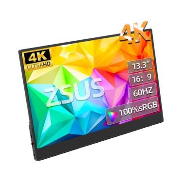 Imagem de Monitor Portátil 4K De 13 Polegadas ZSUS 3840x2160 60HZ Para Laptop Xb