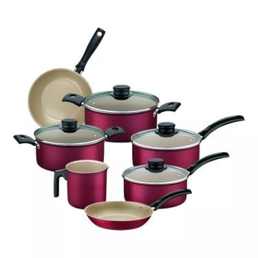 Imagem de Jogo de Panelas Turim Tramontina Vermelho 7 Peças