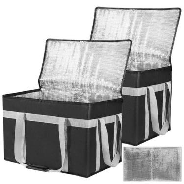Imagem de Bolsa Térmica para Entrega de Alimentos CIFMORE XXXL 2 Unidades Negra