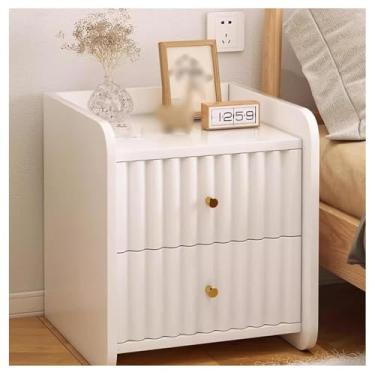 Imagem de SPXMQSS Mesa de cabeceira, mesa lateral de madeira com gaveta e prateleira de armazenamento aberta, armário de cabeceira para quarto, sala de estar, espaço pequeno, 33 x 30 x 40 cm B