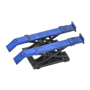 Imagem de YIJU Expositor em miniatura para ferramentas de garagem de carros em escala 1/64, acessórios para oficina mecânica, simulação em resina para projetos, Alinhamento Das Quatro Rodas