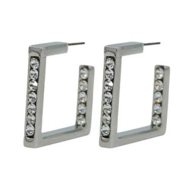 Imagem de Brinco Strass Quadrado BC0753 - Akasaki