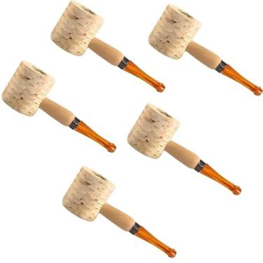 Imagem de Espiga de milho natural, conjunto de 5 peças | cachimbo de espiga de milho clássico, ideal para uso diário, prática e atividades ao ar livre.