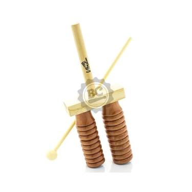 Imagem de Agogô JOG Vibratom P5202 duplo com som de reco-reco, trac e bloco sonoro (Musicalização Infantil)