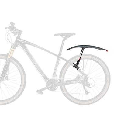 Imagem de 1/2PCS Para-lama de bicicleta MTB Gravel com luz traseira, protetor de lama dianteiro e traseiro com liberação rápida, acessório para bicicleta de montanha(MTB Rear Fender)