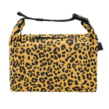 Imagem de STAYTOP Lancheira moderna com estampa de leopardo com fivela, lancheira isolada para meninos e meninas, lancheira térmica para trabalho escolar