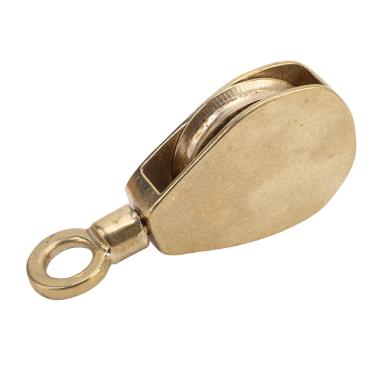 Imagem de KUIDAMOS Polia de Corda de Bandeira de Latão, Hardware Deslizante Suave Durável para Barcos e Iates para Experiência Aprimorada de Içamento de Bandeira