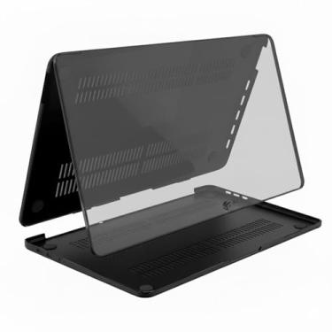 Imagem de Capa Protetora para MacBook Air 13" Compatível com Modelos M4 / M3 / M2 (A2681, A3113, A3240) – Case Rígido Leve e Resistente (PRETO FUME)