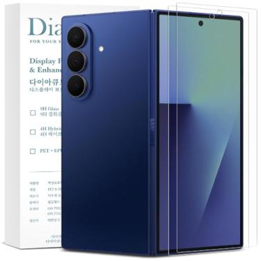 Imagem de Diacube Pacote com 2 protetores de tela AR premium para Samsung Galaxy Z Fold 7 [somente tela frontal] antirreflexo e ultra HD transparente [não é vidro], resistente a impressões digitais, fácil