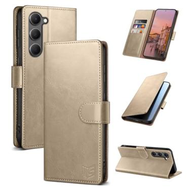 Imagem de SUANPOT Capa carteira compatível com Samsung Galaxy S23 +/Plus com suporte para cartão de crédito com bloqueio RFID, capa protetora de couro PU flip book masculina e feminina para Samsung S23 Plus
