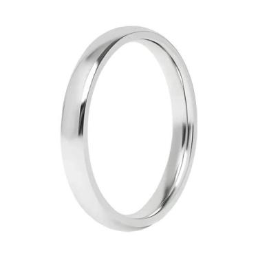 Imagem de Aliança De Casamento Feminina Em Aço Inoxidável Polido De 6mm, Anel Em