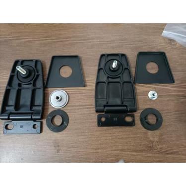 Imagem de Conjunto de dobradiças para janela traseira 926-119 compatível com Jeep Wrangler 1987-2006 Conjunto de dobradiças de vidro para porta de elevação direita e esquerda, substitui OEM # 5013722AA