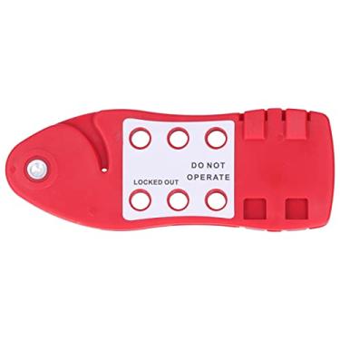 Imagem de ZJchao Bloqueio de Cabo Trava de Segurança Ajustável Desgaste Portátil Nylon de Alta Temperatura Trava de Cabo de Segurança para Equipamentos de Segurança Industrial Energia Elétrica