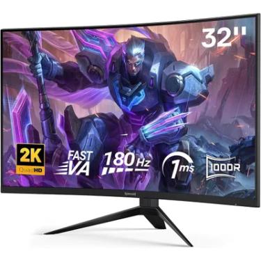 Imagem de Monitor Gamer Redragon Hrothgar Gmq3225rvc 32 180hz Curvo LED Qhd HDMI/dp