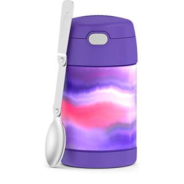 Imagem de THERMOS FUNTAINER Pote de comida isolado a vácuo de aço inoxidável de 473 ml com colher, roxo Mirage