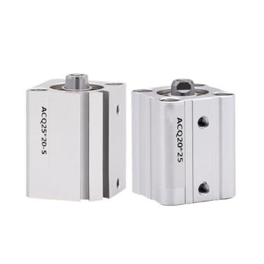 Imagem de VTGVVVTR 1 peça ACQ20 ACQ25 furo 20 mm 25 mm curso 5-100 mm pistão compacto cilindro pneumático de dupla ação