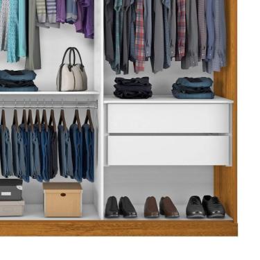 Imagem de Guarda Roupa Casal 3 Portas de Correr Itália Siena Móveis Freijó