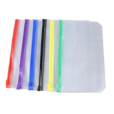 Imagem de Generic Envelopes Plásticos Com Zíper Multicolorido Tamanho A6, Pastas Reutilizáveis ​​à Prova D'água para Escritório, 31 Unidades