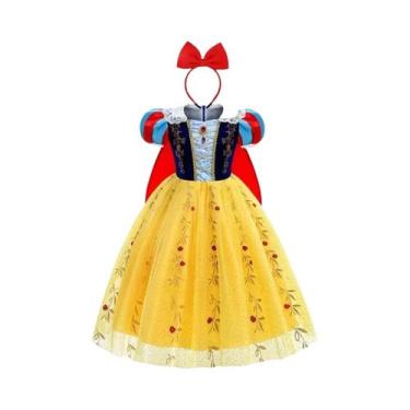 Imagem de Vestido De Halloween Para Meninas, Vestido De Branca De Neve Luxuoso C