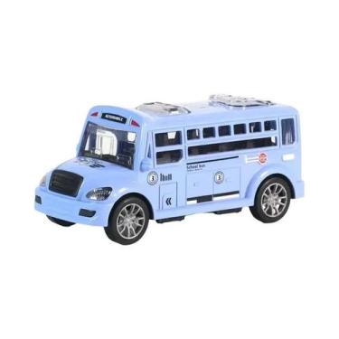 Imagem de Modelo De Ônibus Escolar Miniatura Para Meninos, Brinquedo Educativo C