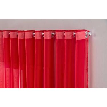 Imagem de cortina delicate decoraçao voal liso 300x280 transparente - B.F CONFEC