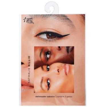 Imagem de Delineador Adesivo That Girl & Nathalie Billio Preto Gatinho-Feminino