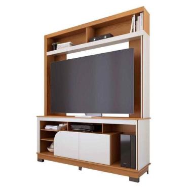 Imagem de Estante Home Theater Belaya Freijó Off White Matte - Colibri - COLIBRI