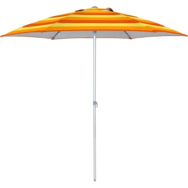 Imagem de Guarda Sol 2,40 M Laranja E Amarelo Degradê Alumínio Vareta Fibra Vidro 12765 Bel