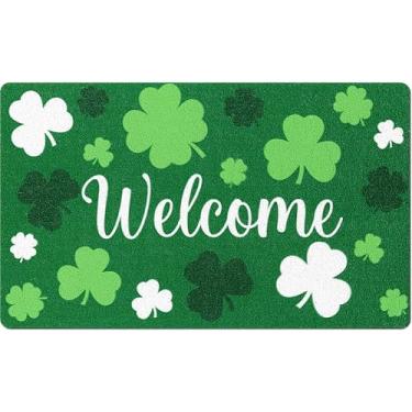Imagem de Mindsoft Capacho, tapete de porta, tapete de porta frontal para decoração de férias internas de casa 45,7 x 76,2 cm (Irlanda)