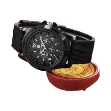 Imagem de Relógio Masculino Esportivo Militar De Quartzo Com Pulseira De Nylon C