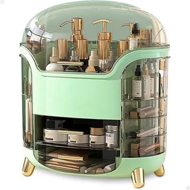 Imagem de Caixa de acrílico para guardar cosméticos (Verde-claro)