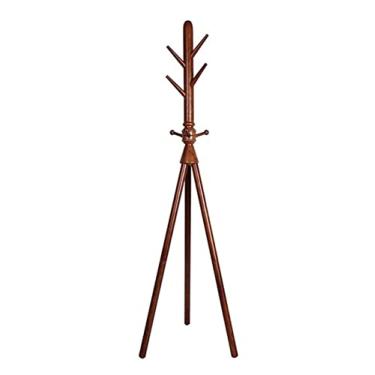 Imagem de Cabide de piso de madeira maciça personalidade criativa cabide de polo único para corredor, quarto, corredor, árvore, suporte (cor: uma cor, tamanho: 180 * 45 cm)