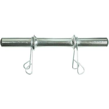 Imagem de Barra Oca 30 Cm Com Presilhas Cromada Poli Sports-Unissex