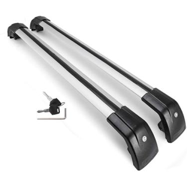 Imagem de YiXi-Partswell 2 peças de rack de teto travável barras transversais bagageiro alumínio adequado para Infiniti QX50 2018-2020 - prata