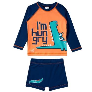 Imagem de Conjunto Praia Infantil Proteção UV Jacaré Marinho Tip Top-Masculino